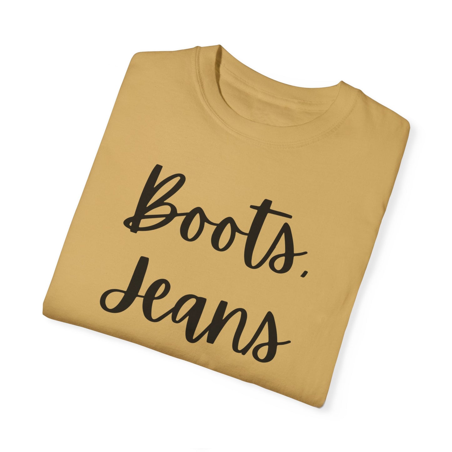 "Boots, Jeans & Jesus" Ladies Comfort Colors T-Shirt | Jesus Collection by Love Tiffany