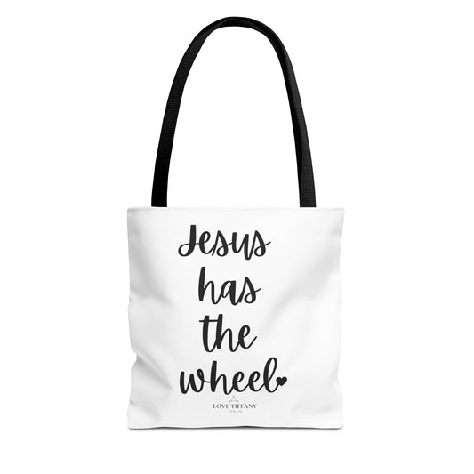 "Jesus Has The Wheel" Tote Bag | Jesus Collection by Love Tiffany