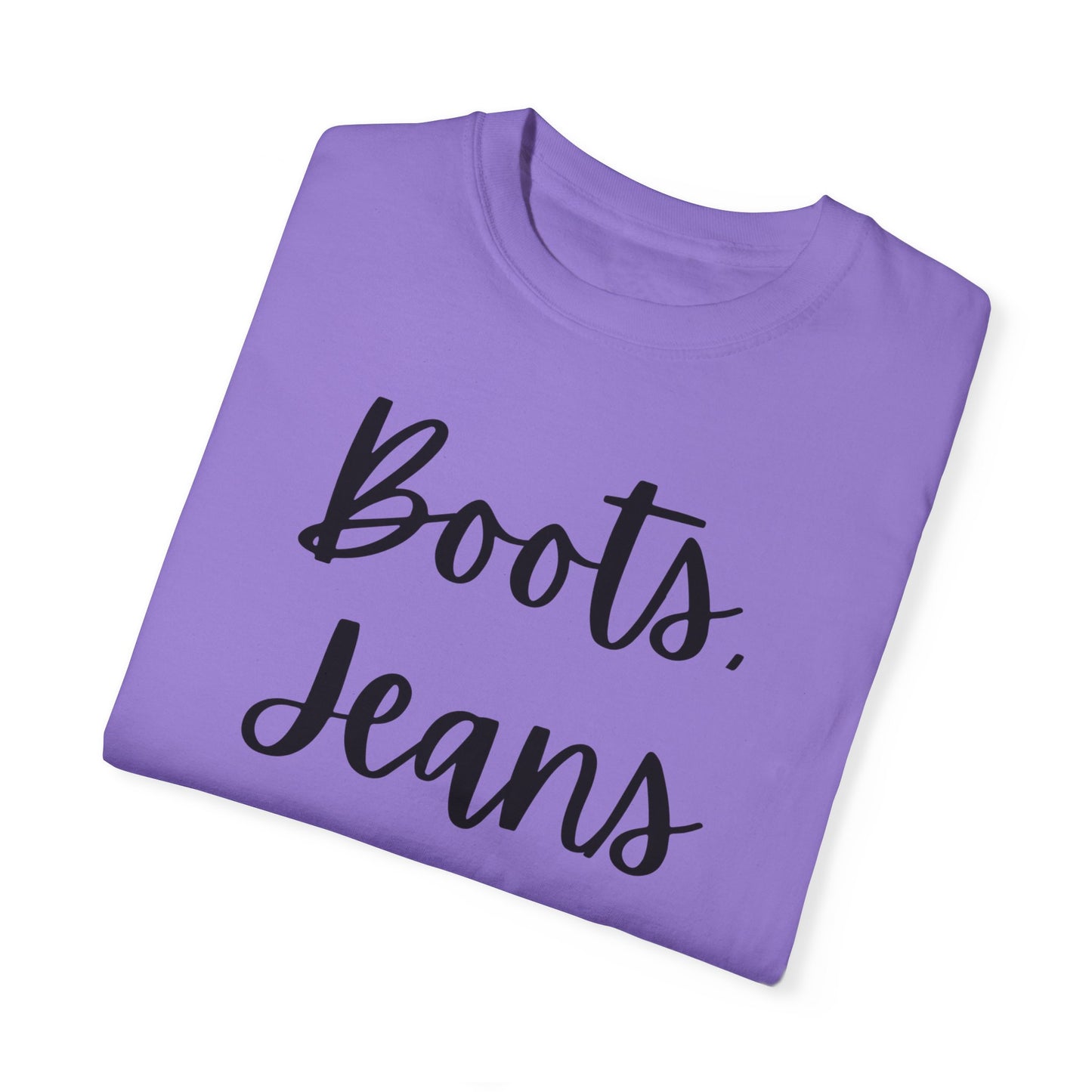 "Boots, Jeans & Jesus" Ladies Comfort Colors T-Shirt | Jesus Collection by Love Tiffany