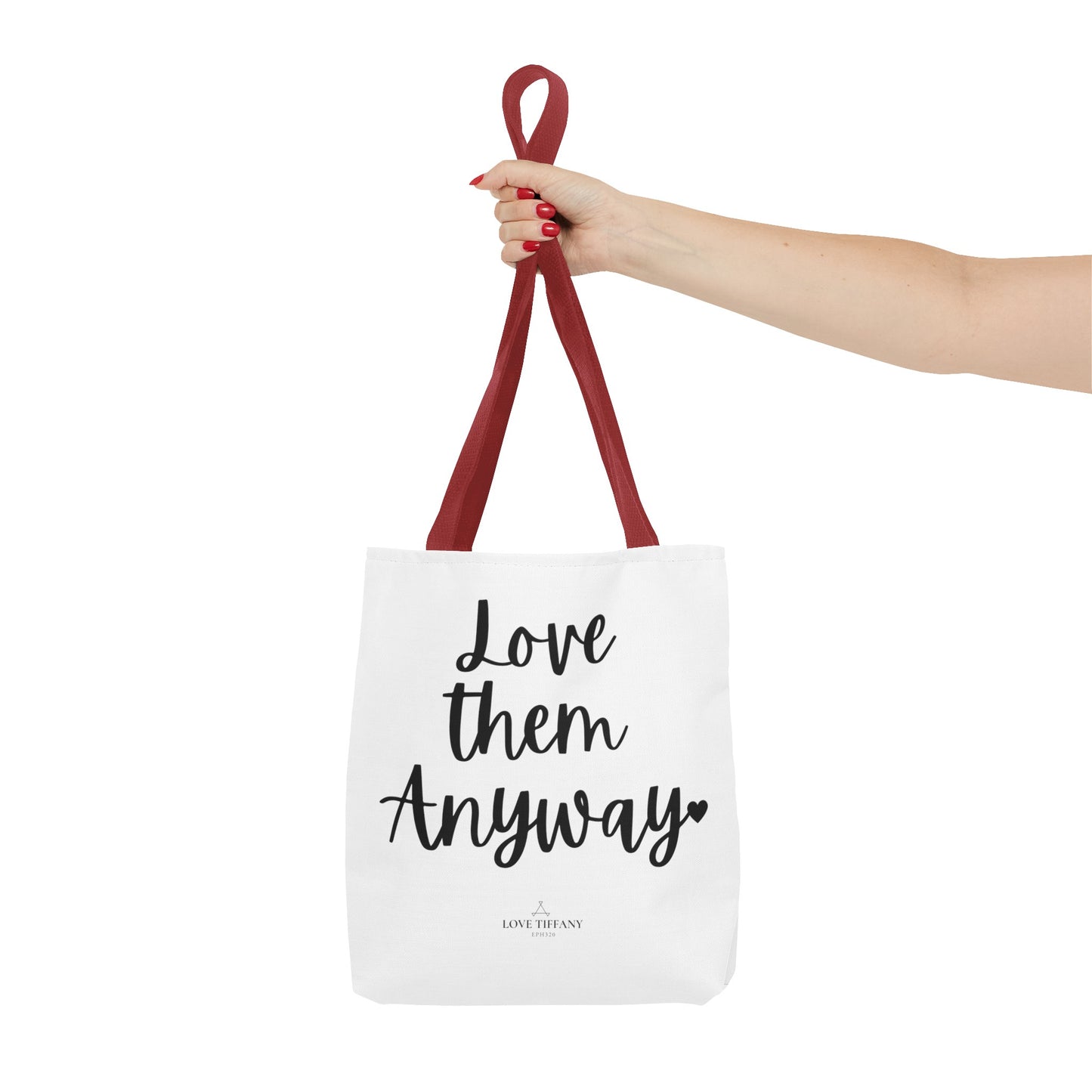 "Love Them Anyway" Tote Bag | Jesus Collection by Love Tiffany