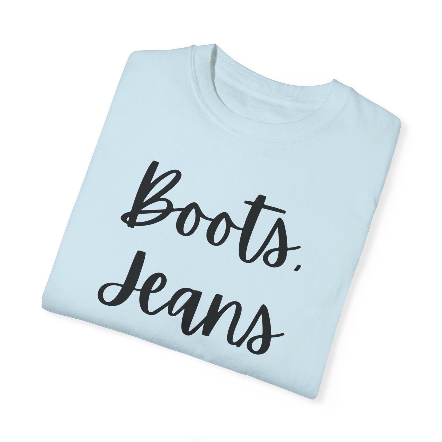 "Boots, Jeans & Jesus" Ladies Comfort Colors T-Shirt | Jesus Collection by Love Tiffany