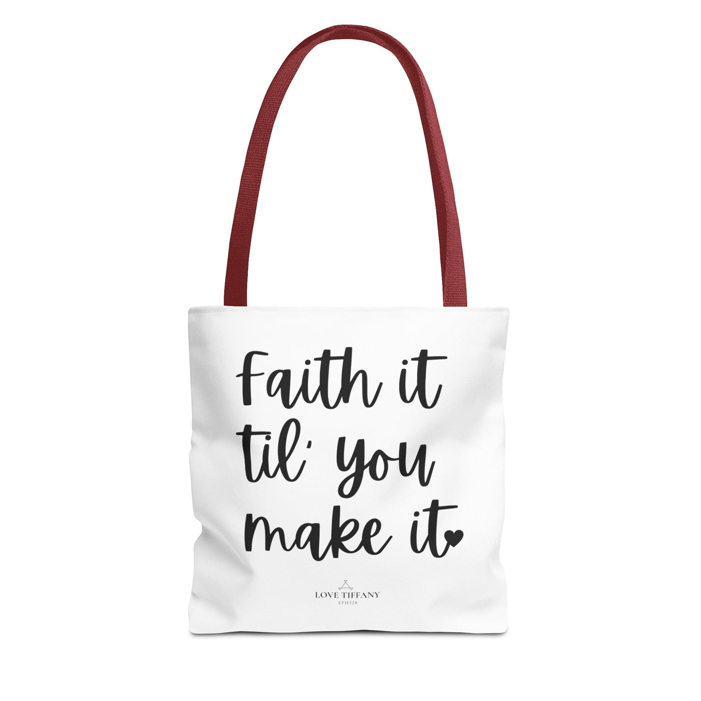 "Faith It Til You Make It" Tote Bag | Jesus Collection by Love Tiffany