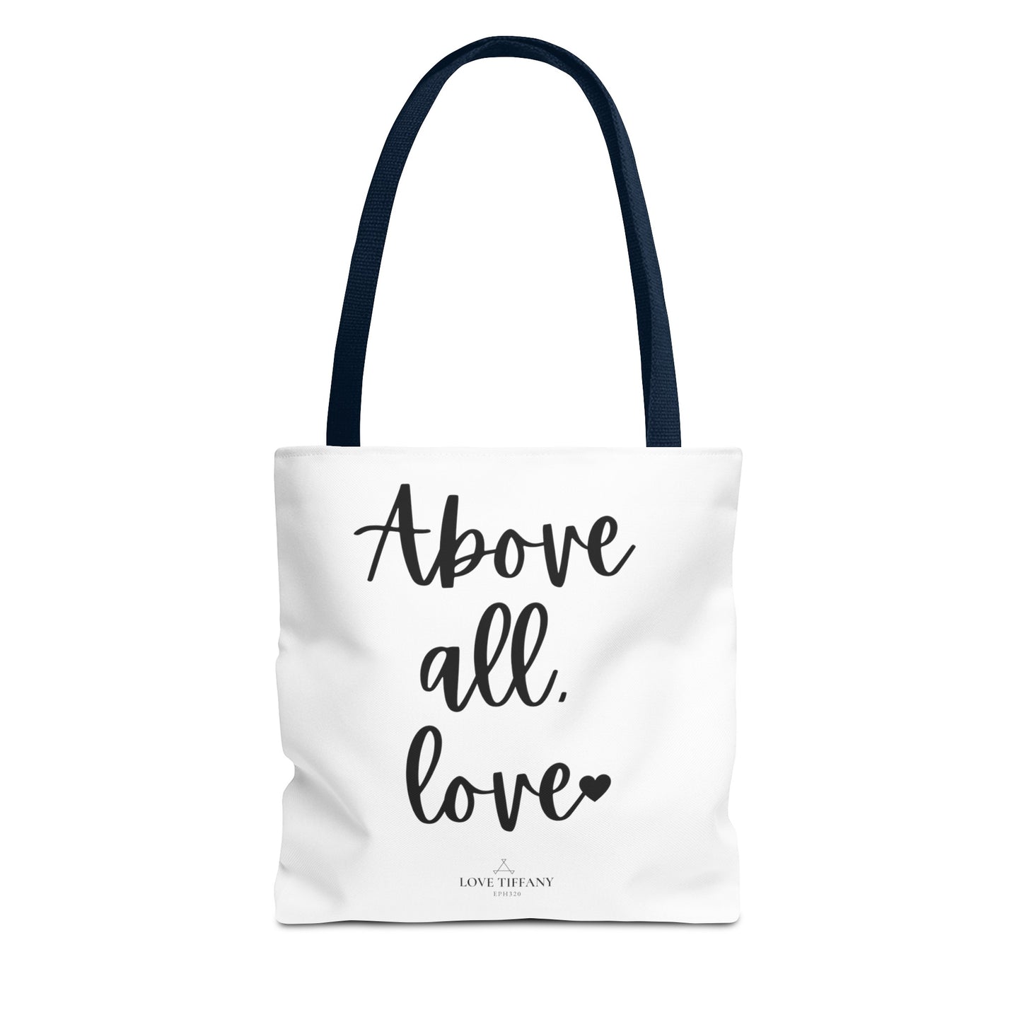 "Above All, Love" Tote Bag | Jesus Collection by Love Tiffany