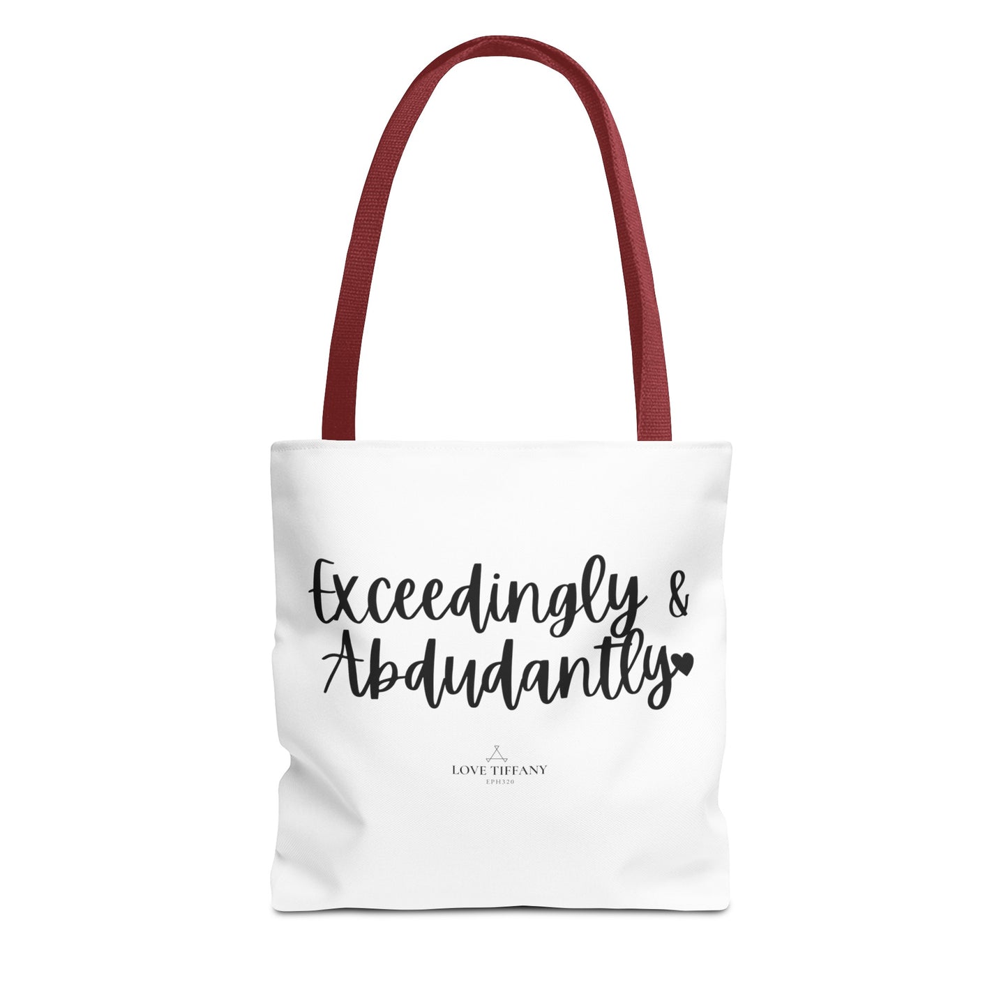 "Exceedingly & Abundantly" Tote Bag | Jesus Collection by Love Tiffany