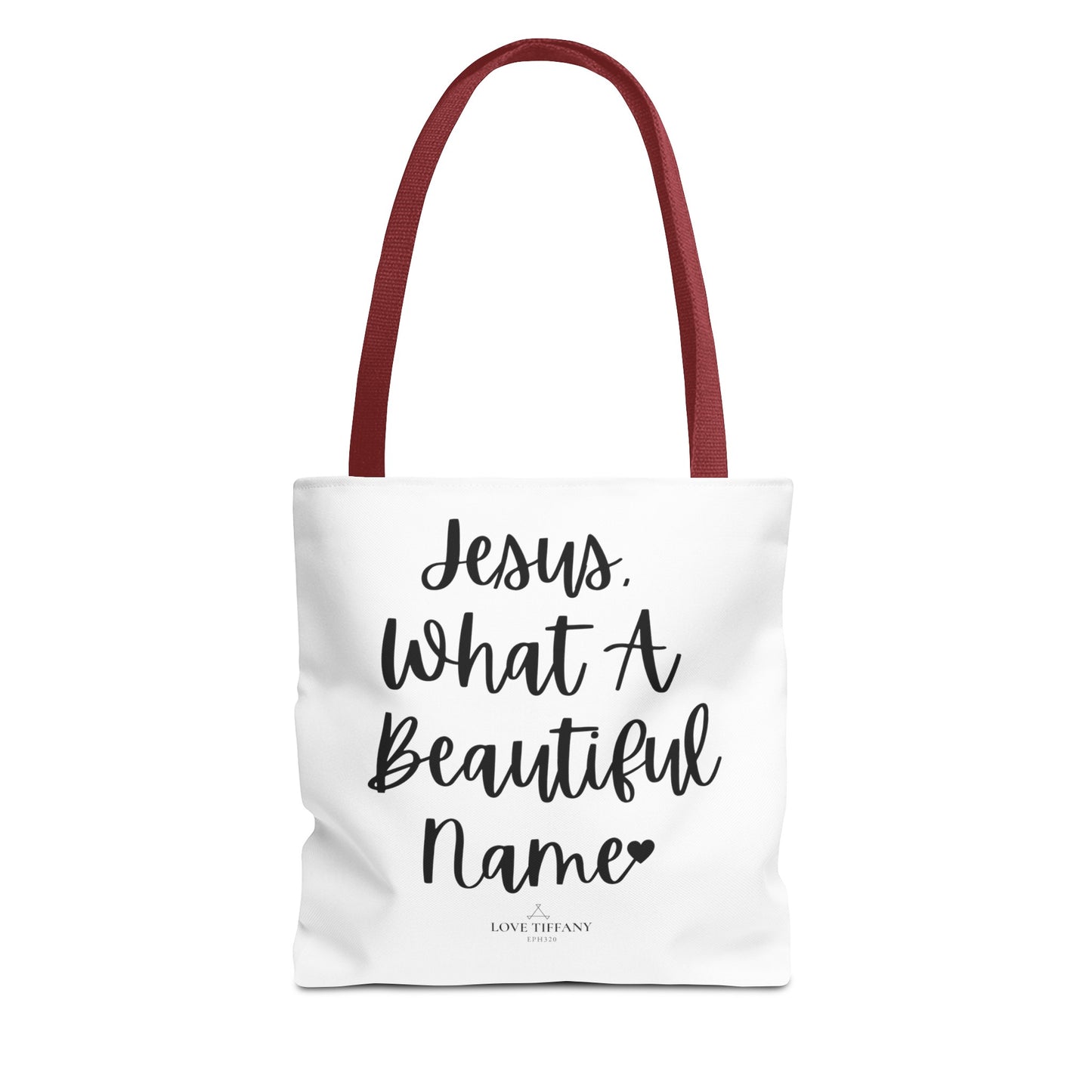 "Jesus What A Beautiful Name" Tote Bag | Jesus Collection by Love Tiffany