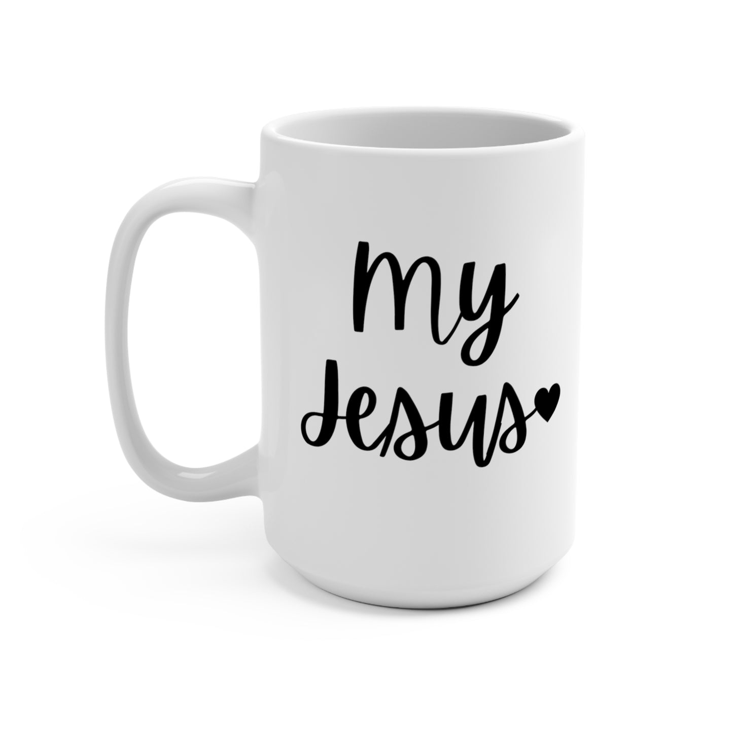 "My Jesus" White Gloss Ceramic Mug 15oz | Jesus Collection by Love Tiffany
