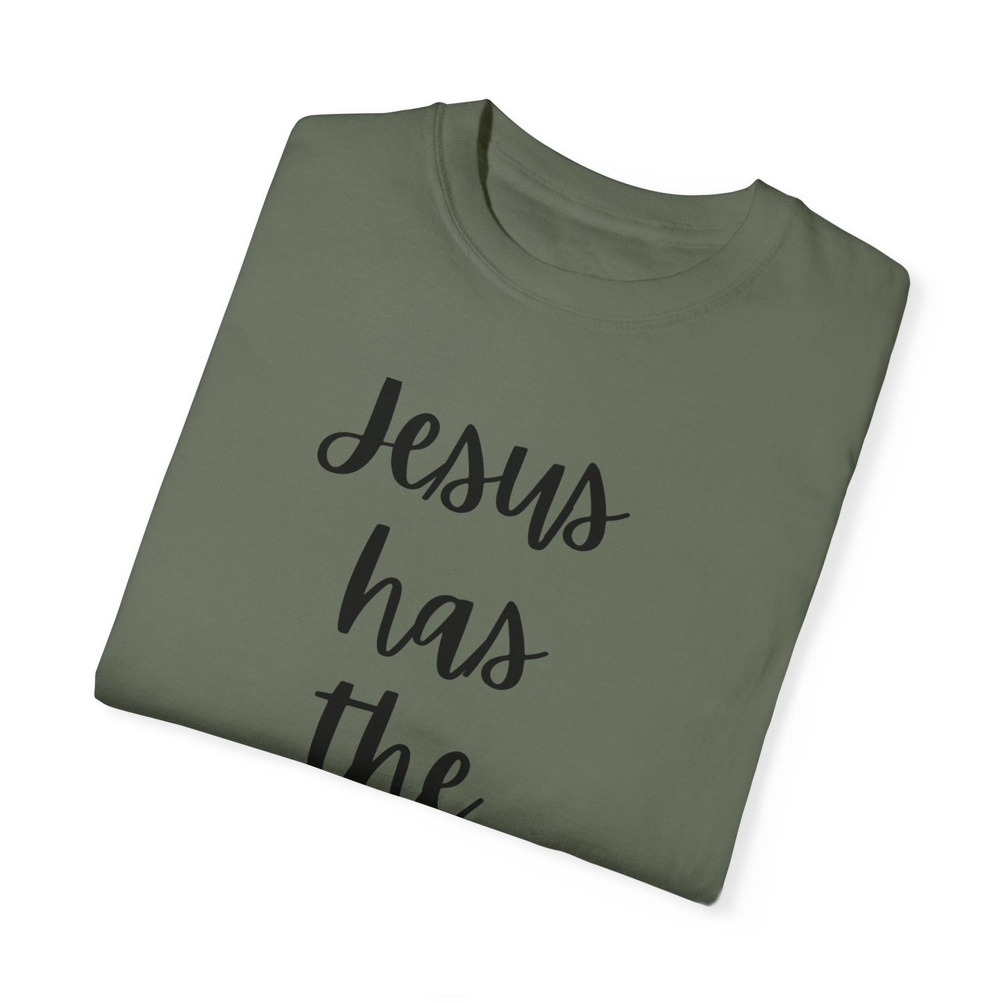 "Jesus Has The Wheel" Ladies Comfort Colors T-Shirt | Jesus Collection by Love Tiffany