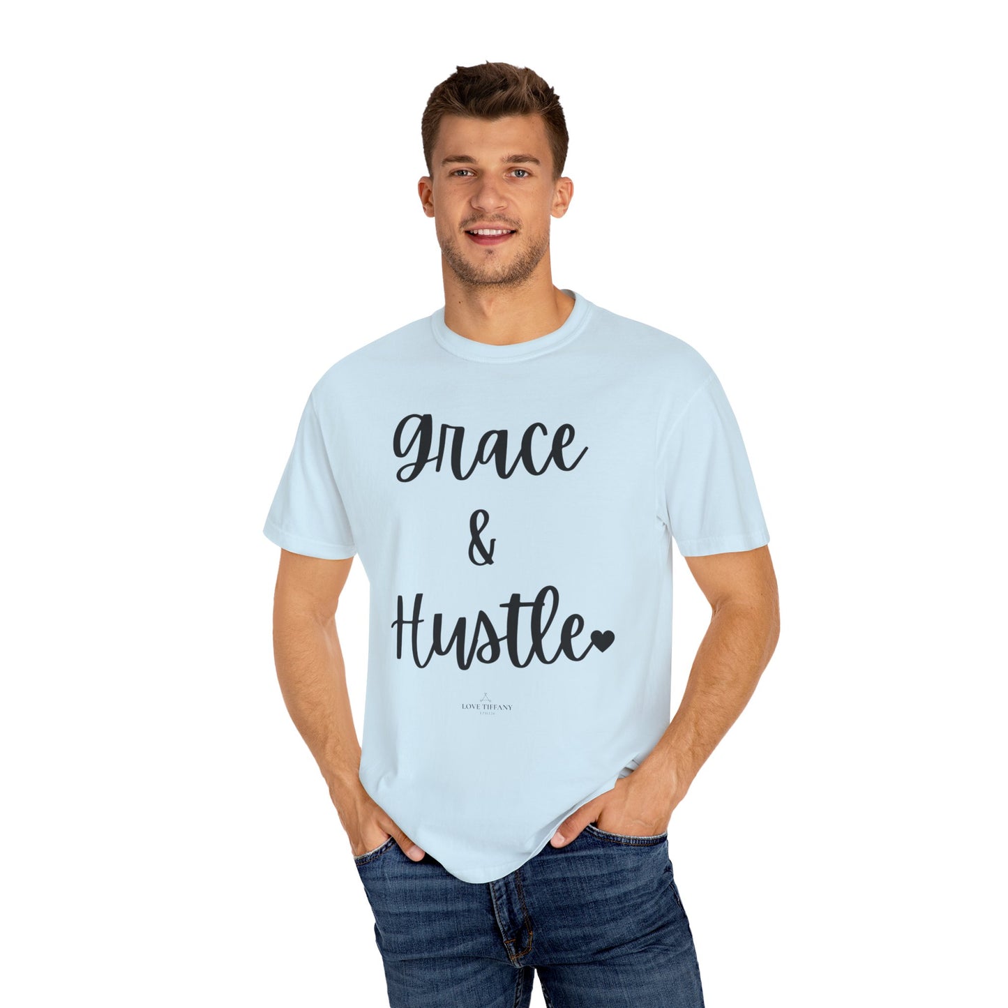 "Grace & Hustle" Ladies Comfort Colors T-Shirt | Jesus Collection by Love Tiffany