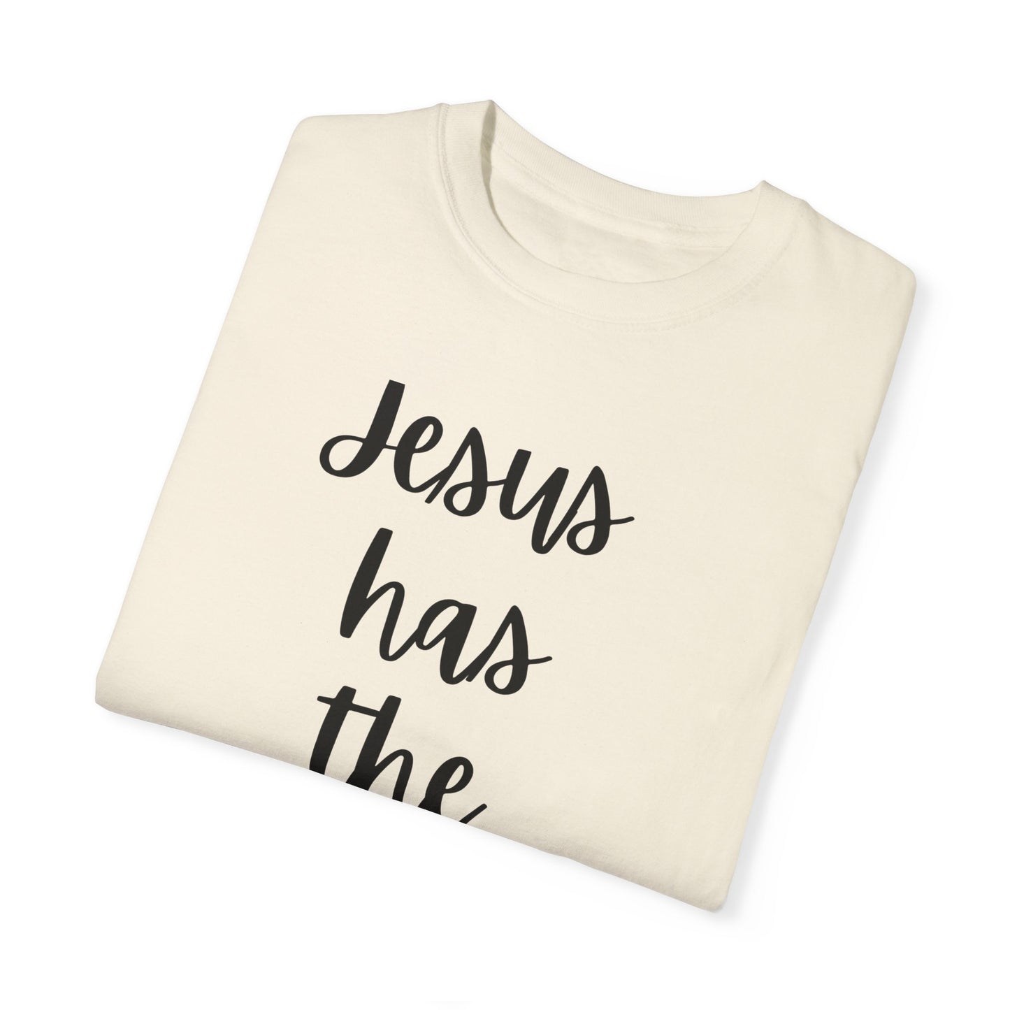 "Jesus Has The Wheel" Ladies Comfort Colors T-Shirt | Jesus Collection by Love Tiffany