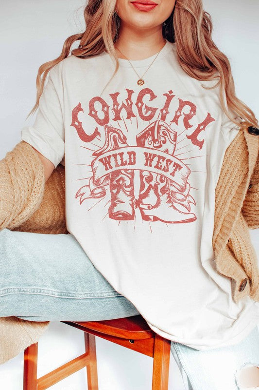 COWGIRL WILD WEST GRAPHIC TEE