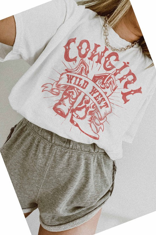 COWGIRL WILD WEST GRAPHIC TEE