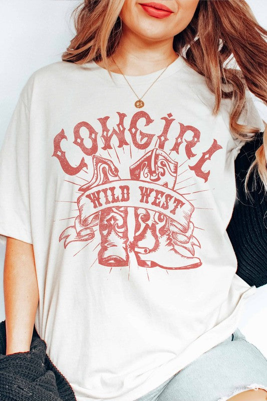 COWGIRL WILD WEST GRAPHIC TEE