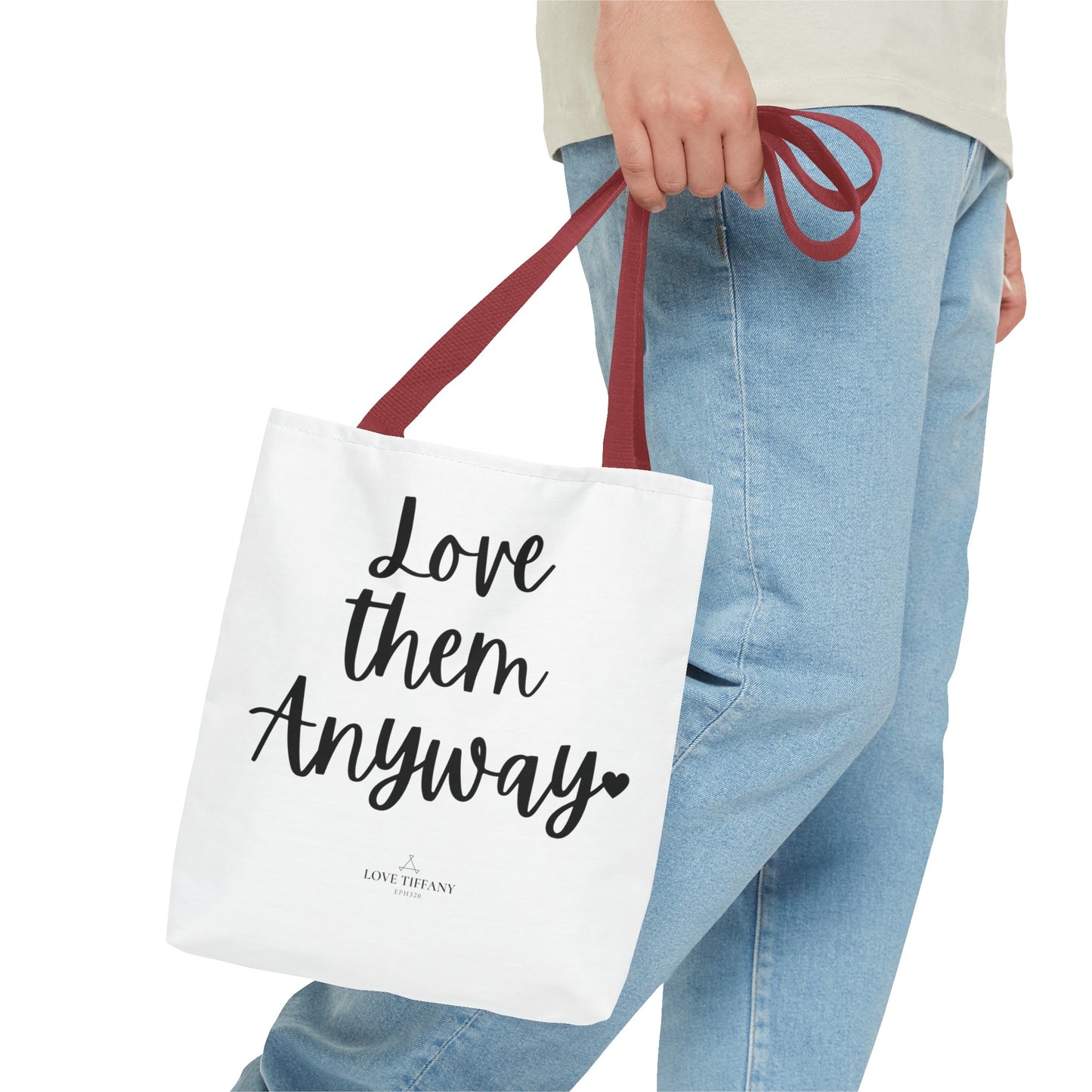 "Love Them Anyway" Tote Bag | Jesus Collection by Love Tiffany