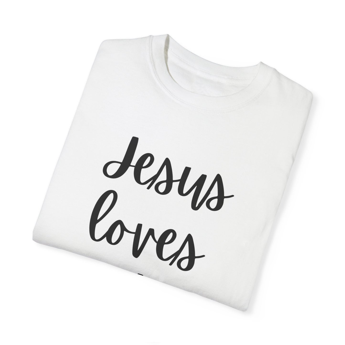 "Jesus Loves Lefties" Ladies Comfort Colors T-Shirt | Jesus Collection by Love Tiffany