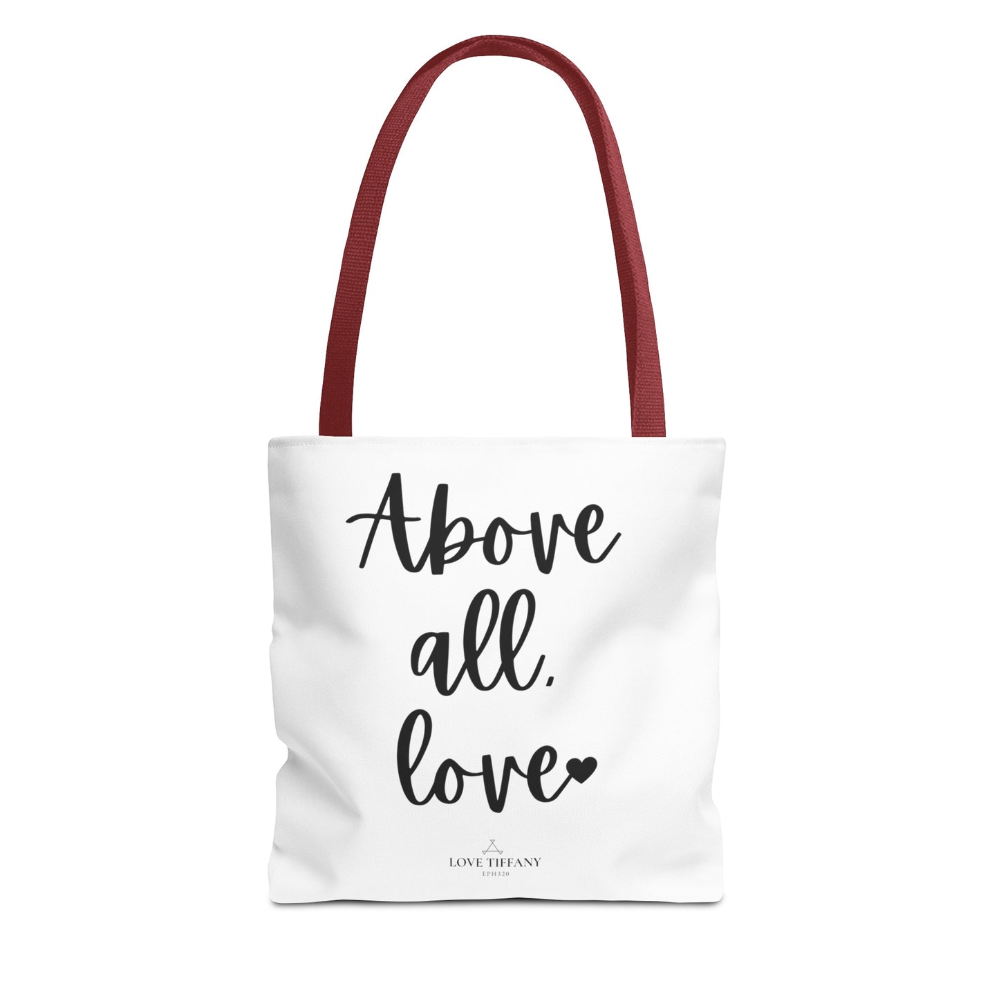 "Above All, Love" Tote Bag | Jesus Collection by Love Tiffany