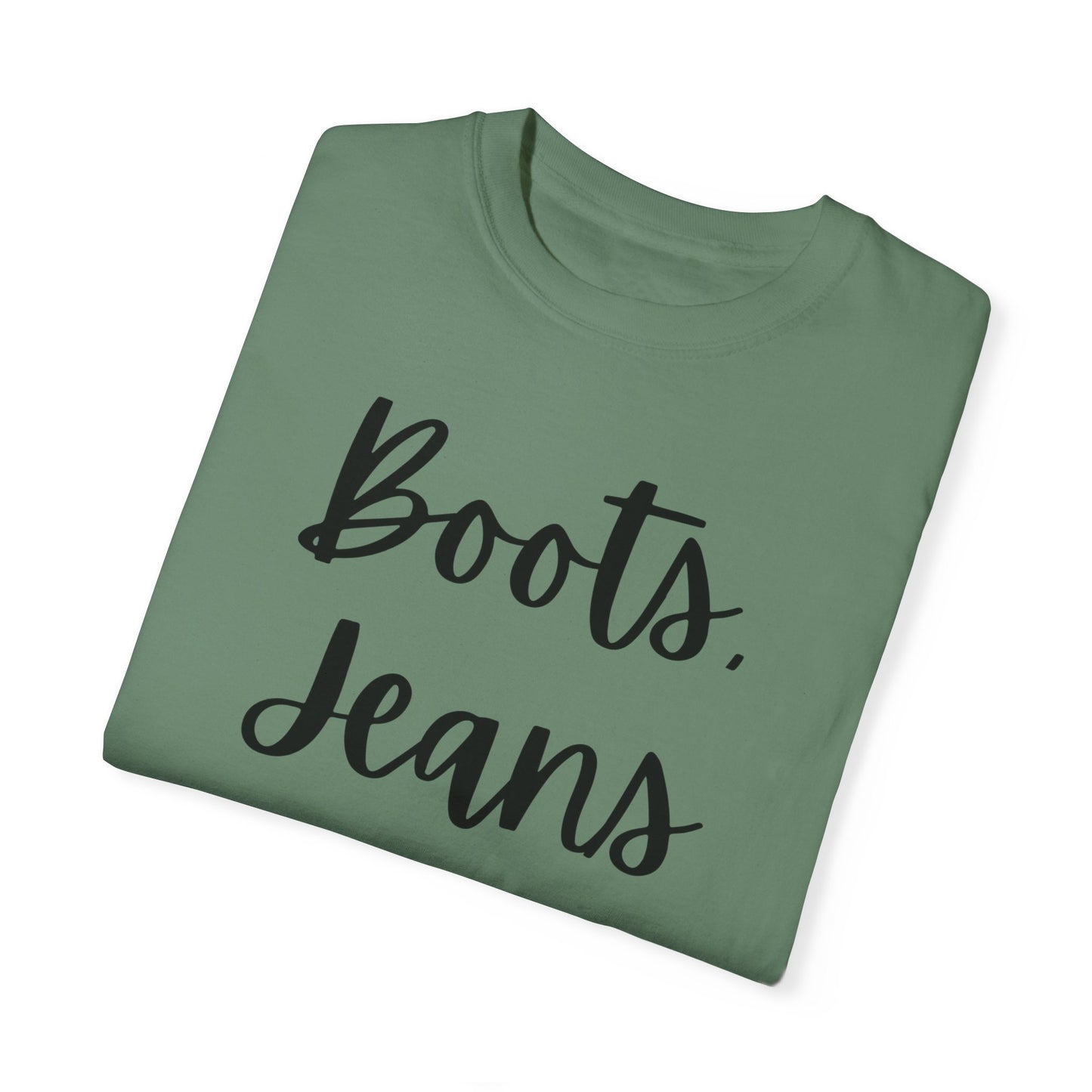 "Boots, Jeans & Jesus" Ladies Comfort Colors T-Shirt | Jesus Collection by Love Tiffany