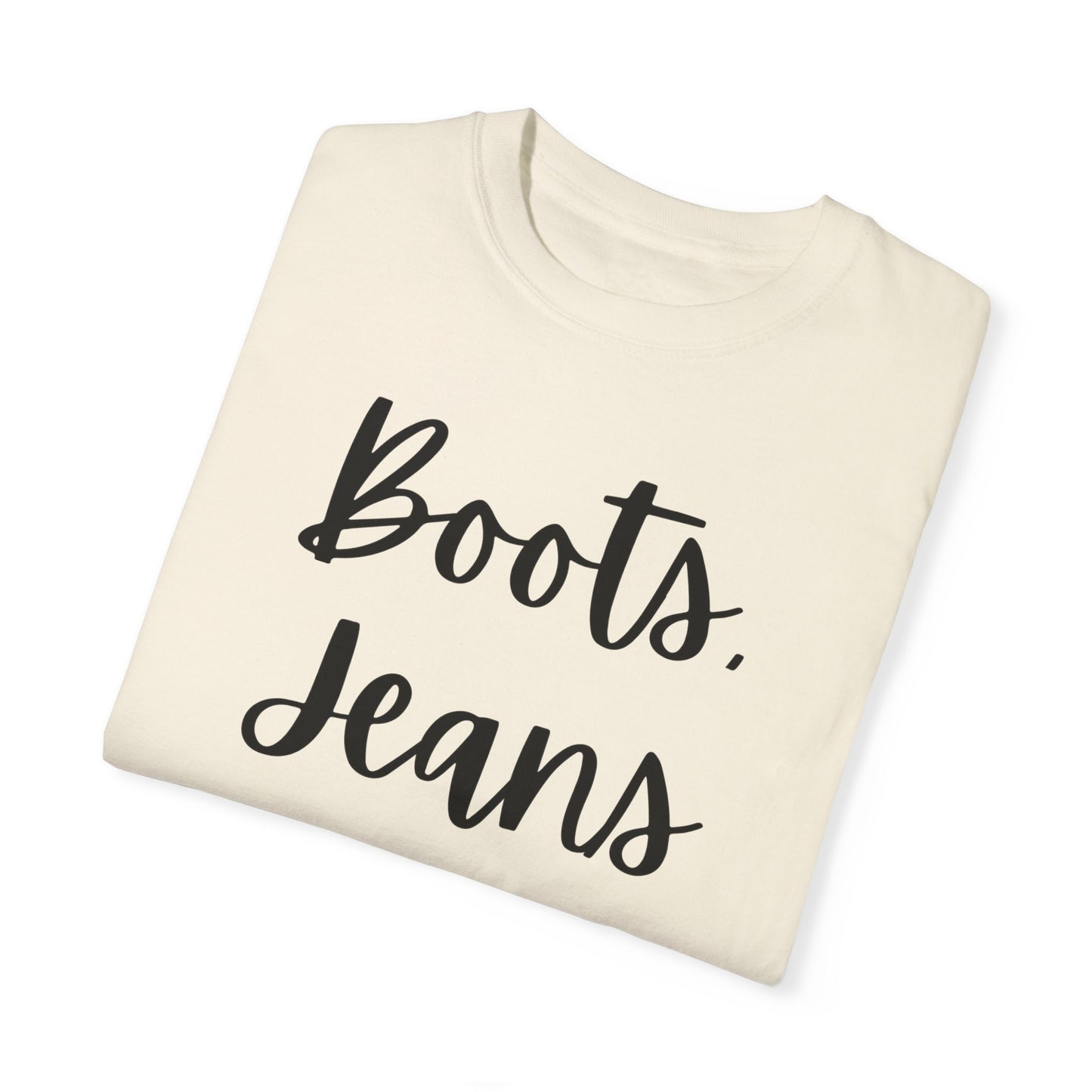 "Boots, Jeans & Jesus" Ladies Comfort Colors T-Shirt | Jesus Collection by Love Tiffany