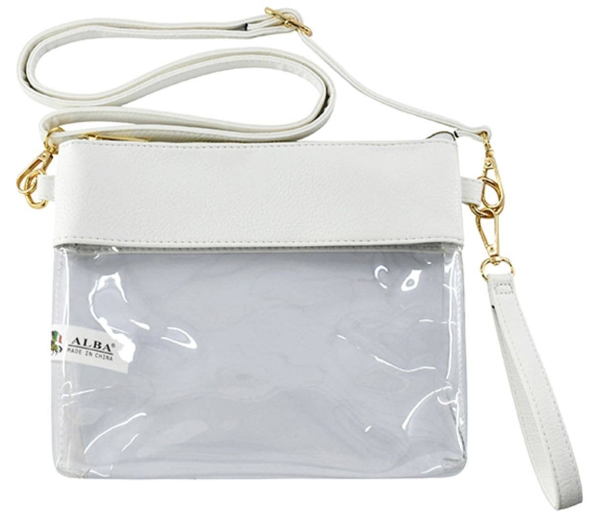 AD200T Game Day Clear Crossbody Bag/Clutch: Leopard