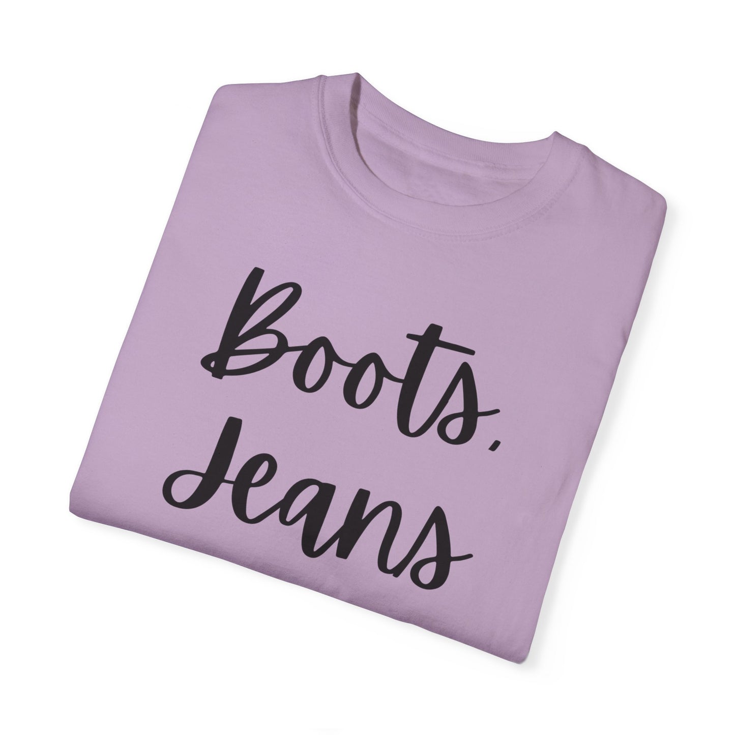 "Boots, Jeans & Jesus" Ladies Comfort Colors T-Shirt | Jesus Collection by Love Tiffany