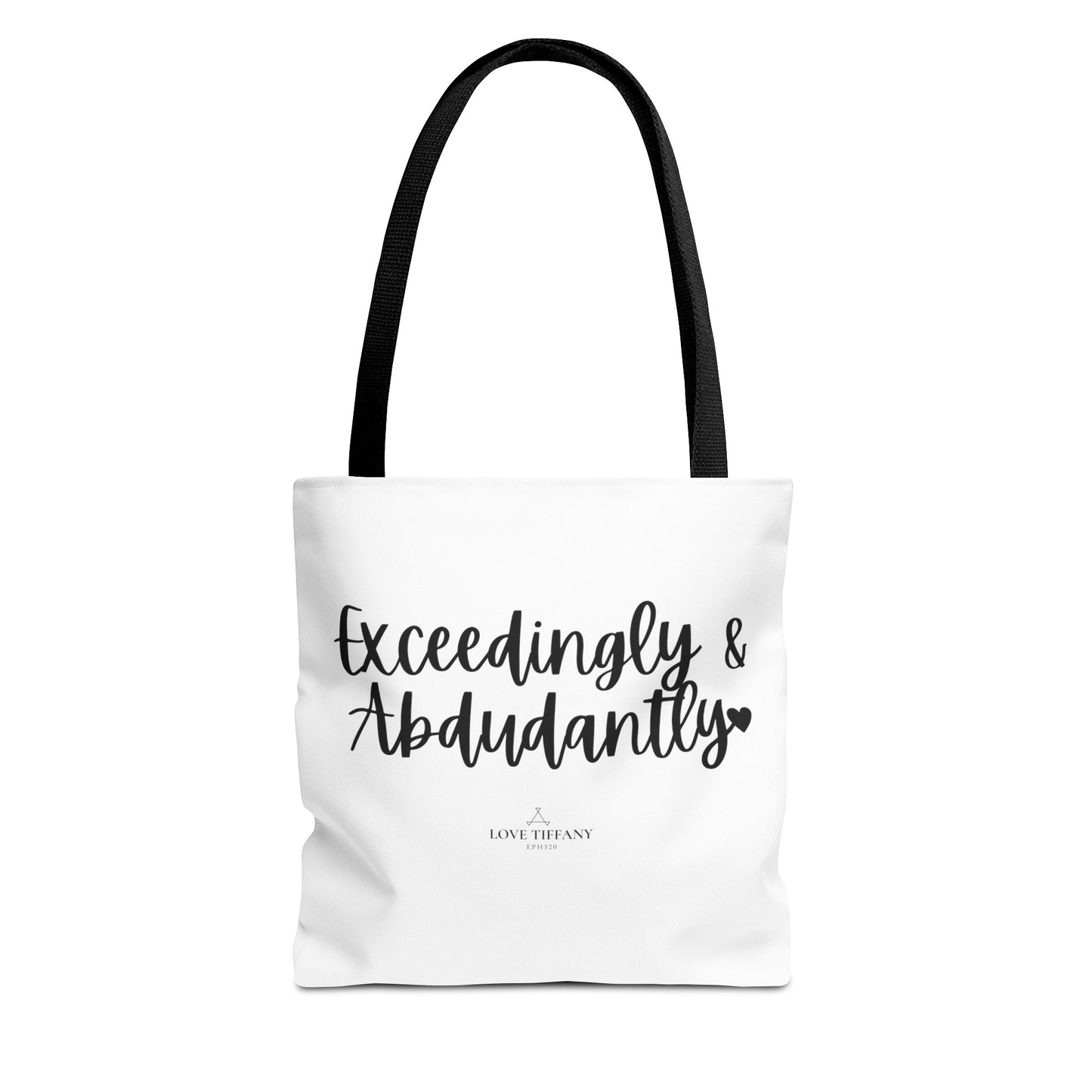 "Exceedingly & Abundantly" Tote Bag | Jesus Collection by Love Tiffany