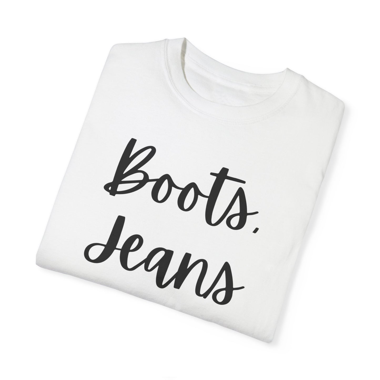 "Boots, Jeans & Jesus" Ladies Comfort Colors T-Shirt | Jesus Collection by Love Tiffany