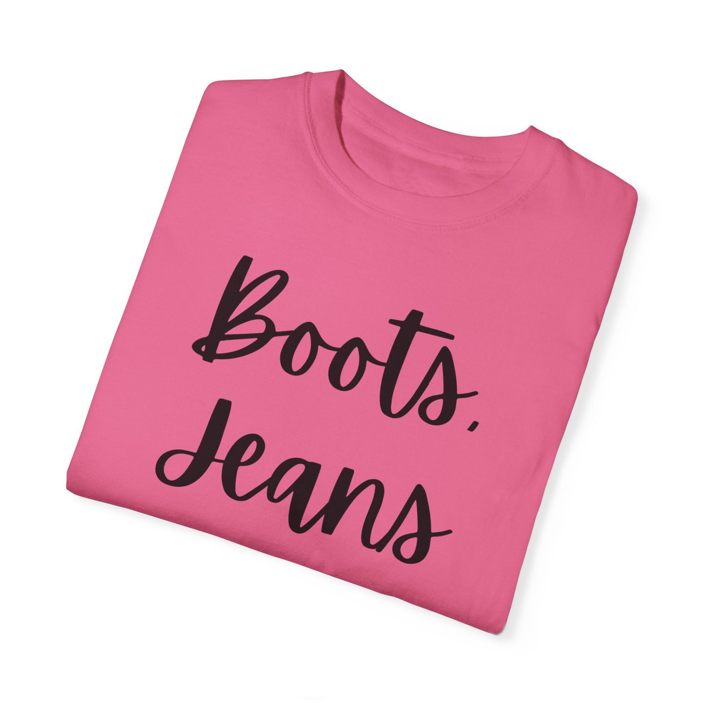 "Boots, Jeans & Jesus" Ladies Comfort Colors T-Shirt | Jesus Collection by Love Tiffany
