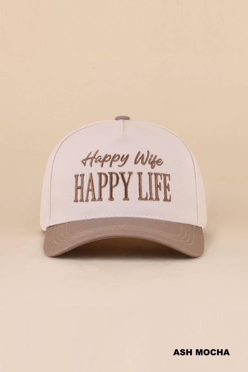 Wifey / Happy Wife / Auntie Two Tone Snapback Hat: COW-201202 / OS