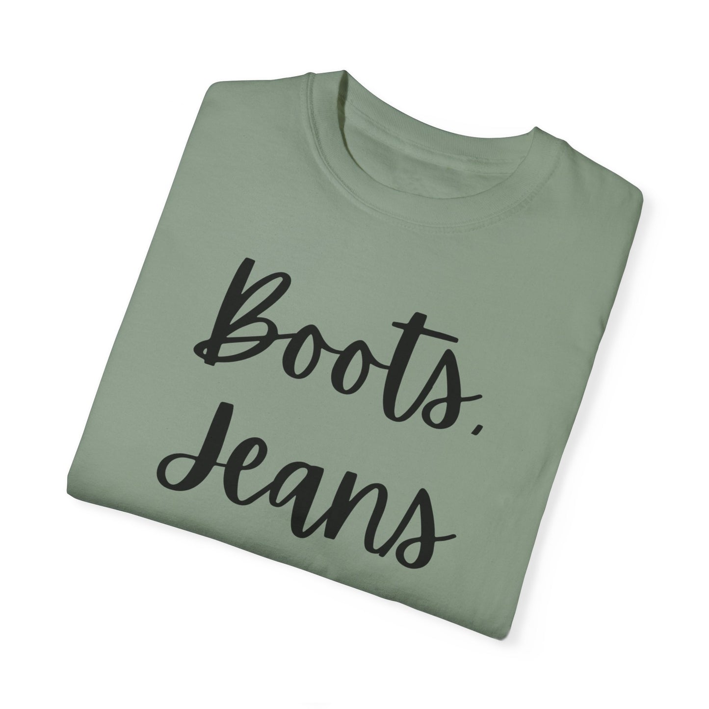 "Boots, Jeans & Jesus" Ladies Comfort Colors T-Shirt | Jesus Collection by Love Tiffany
