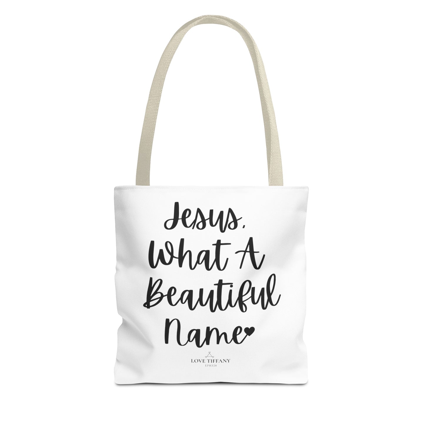 "Jesus What A Beautiful Name" Tote Bag | Jesus Collection by Love Tiffany
