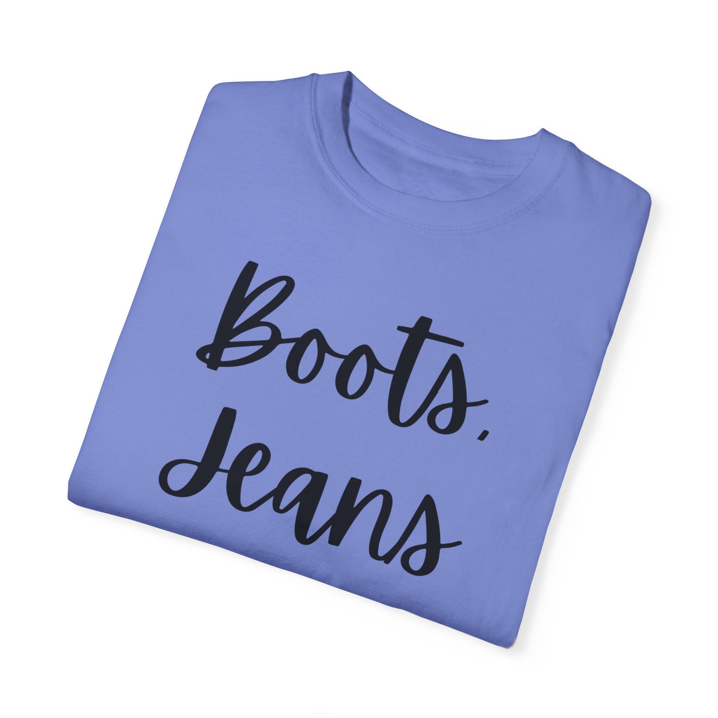 "Boots, Jeans & Jesus" Ladies Comfort Colors T-Shirt | Jesus Collection by Love Tiffany