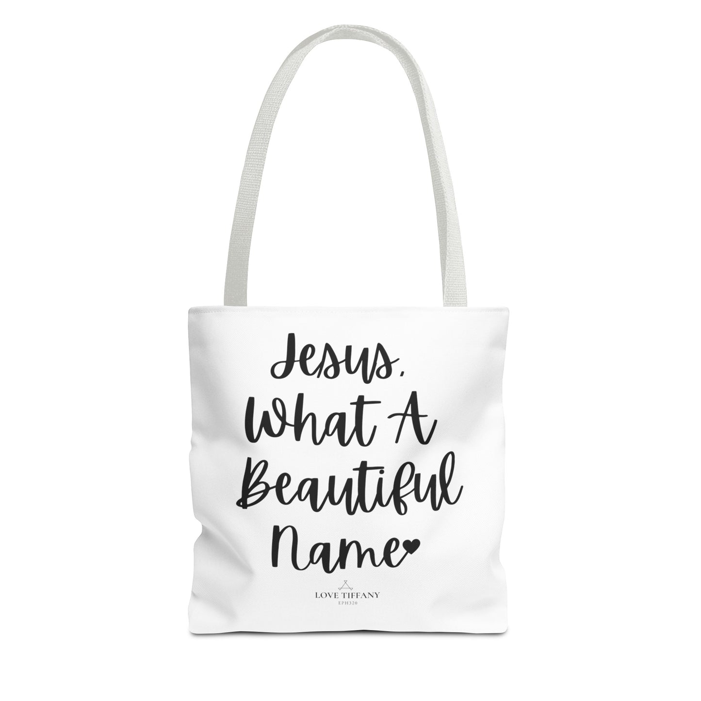 "Jesus What A Beautiful Name" Tote Bag | Jesus Collection by Love Tiffany