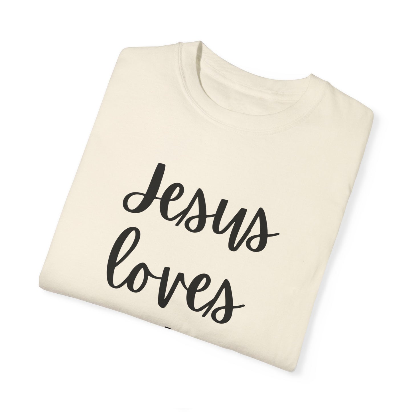 "Jesus Loves Lefties" Ladies Comfort Colors T-Shirt | Jesus Collection by Love Tiffany