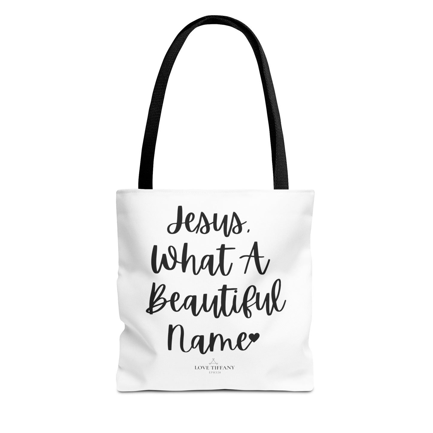 "Jesus What A Beautiful Name" Tote Bag | Jesus Collection by Love Tiffany