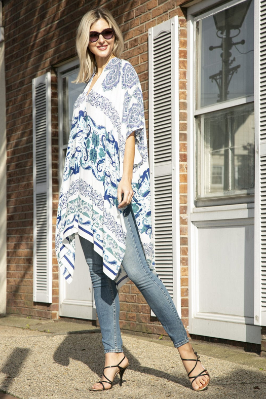 Paisley Print Kimono