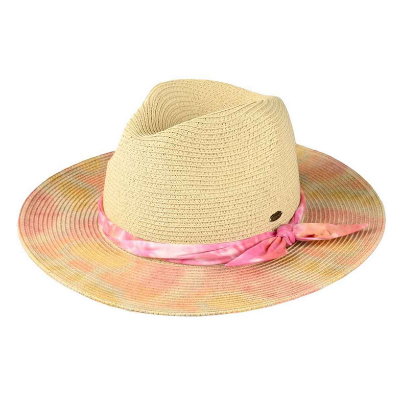 Veda Tie Dye Brim Panama Hat