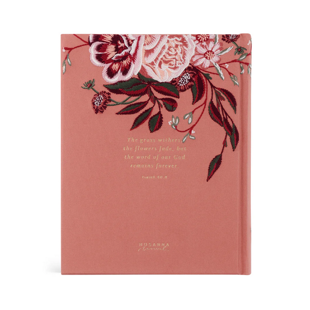 Hosannah Revival - CSB Embroidered Notetaking Bible: Rosedal Theme