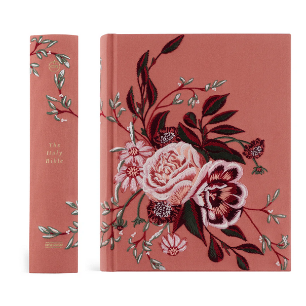 Hosannah Revival - CSB Embroidered Notetaking Bible: Rosedal Theme