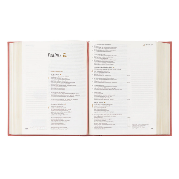 Hosannah Revival - CSB Embroidered Notetaking Bible: Rosedal Theme