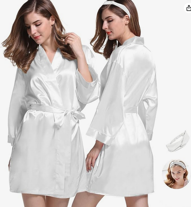 Always Classy Satin Kimono Robe