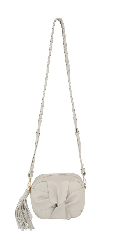 MIRIAM WEAVE CROSSBODY BOW BAG