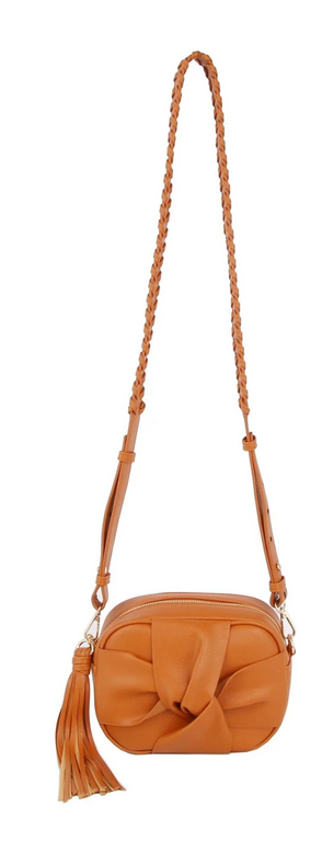 MIRIAM WEAVE CROSSBODY BOW BAG