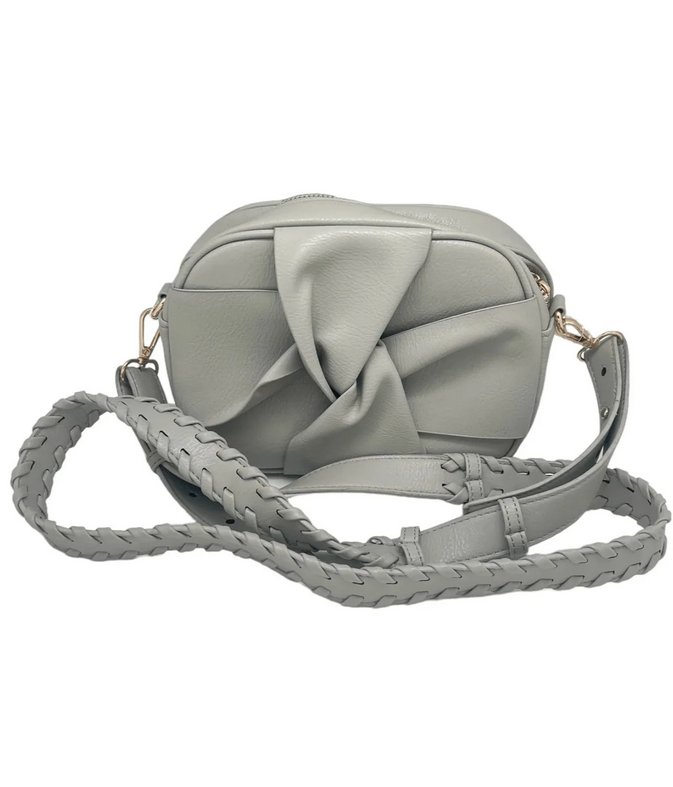 MIRIAM WEAVE CROSSBODY BOW BAG