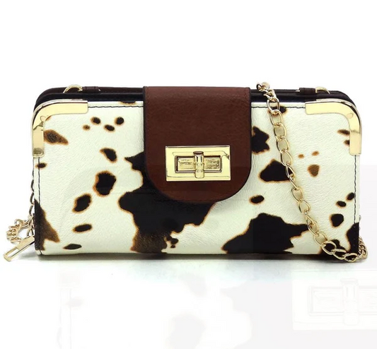Tristan Turn Lock Crossbody Wallet
