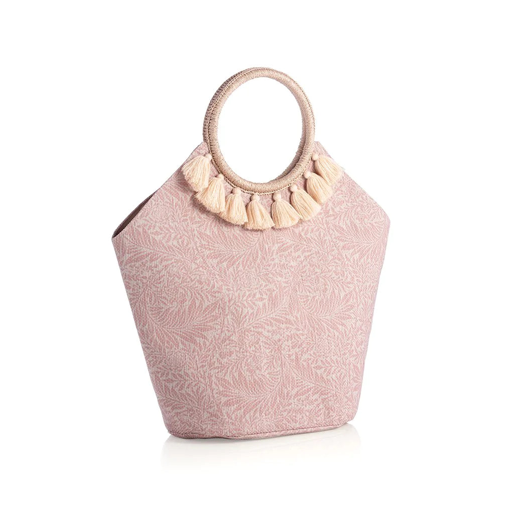 Clara Blush Tassel Tote