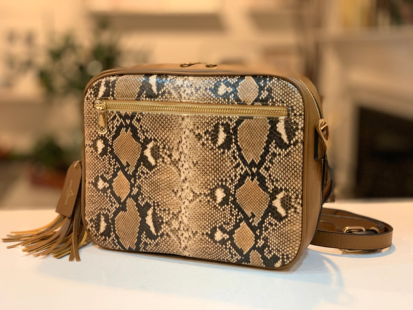 SYDNEY ON SAFARI - FIRST LUXURY BIBLE HANDBAG - SNAKE