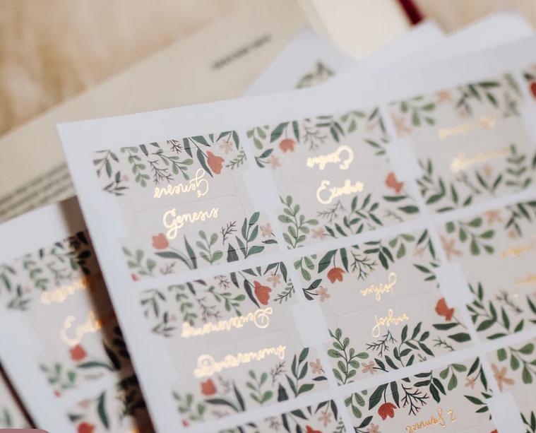 Garden Floral Bible Tabs