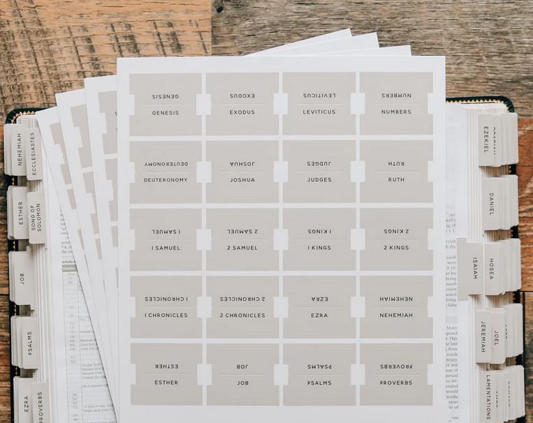 Modern Neutral Bible Tabs