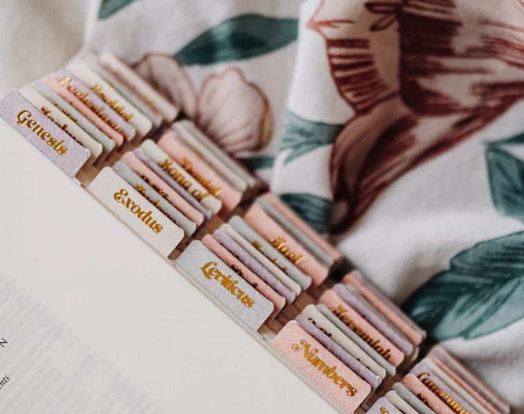 Pretty Pastel Floral Bible Tabs