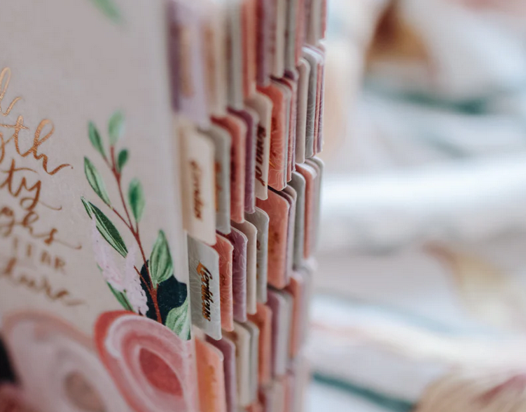 Pretty Pastel Floral Bible Tabs
