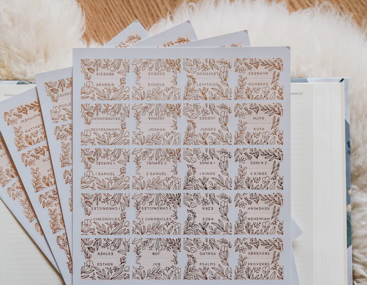 Golden Peach Foil Bible Tabs
